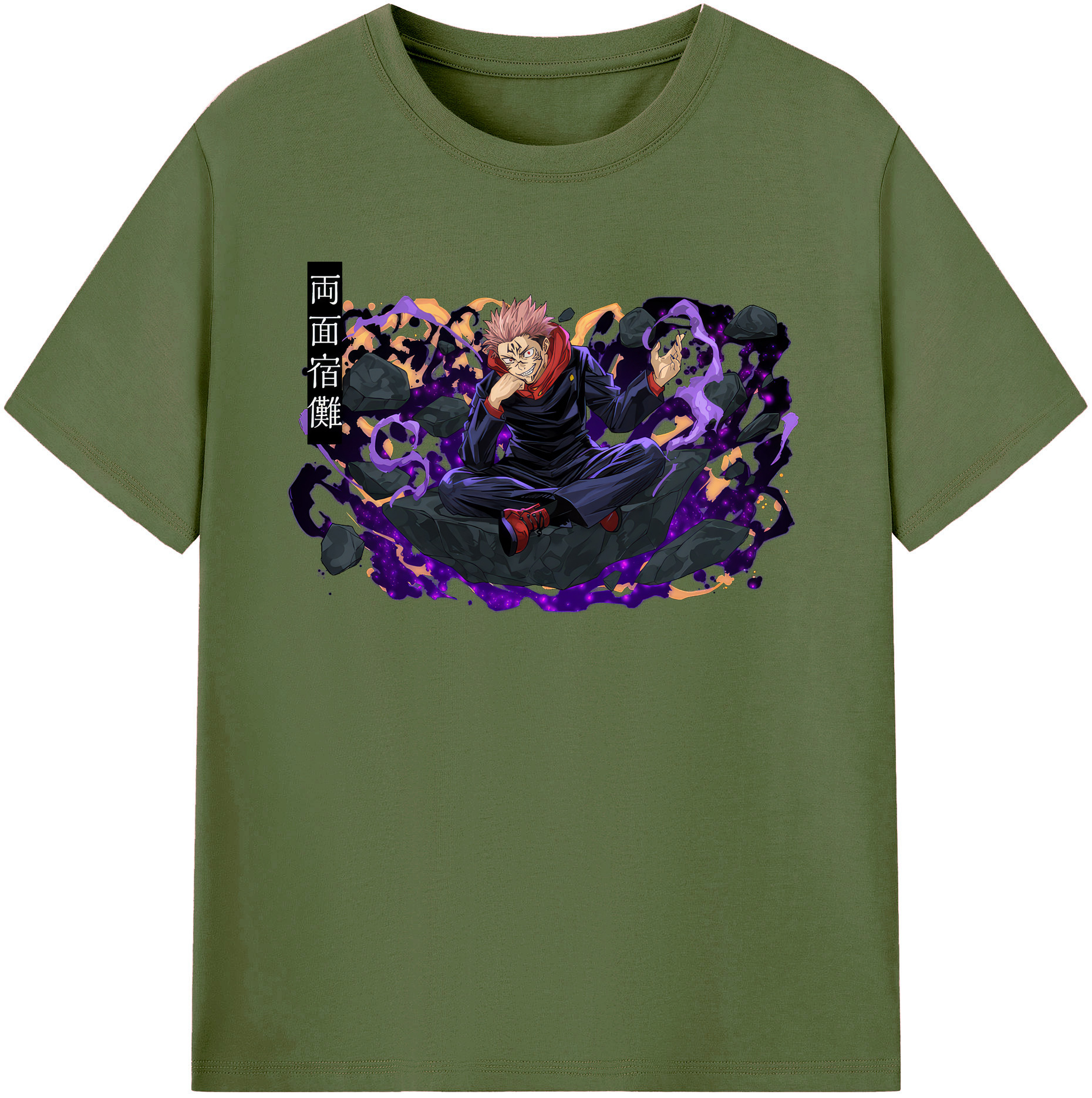（画像用） 呪術廻戦 Jujutsu Kaisen 綿100％半袖Tシャツ（フロントプリント）